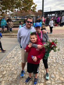 Stephanie Heinatz and Family Finish Line Richmond Virginia Marathon