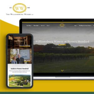 Williamsburg winery website graphic