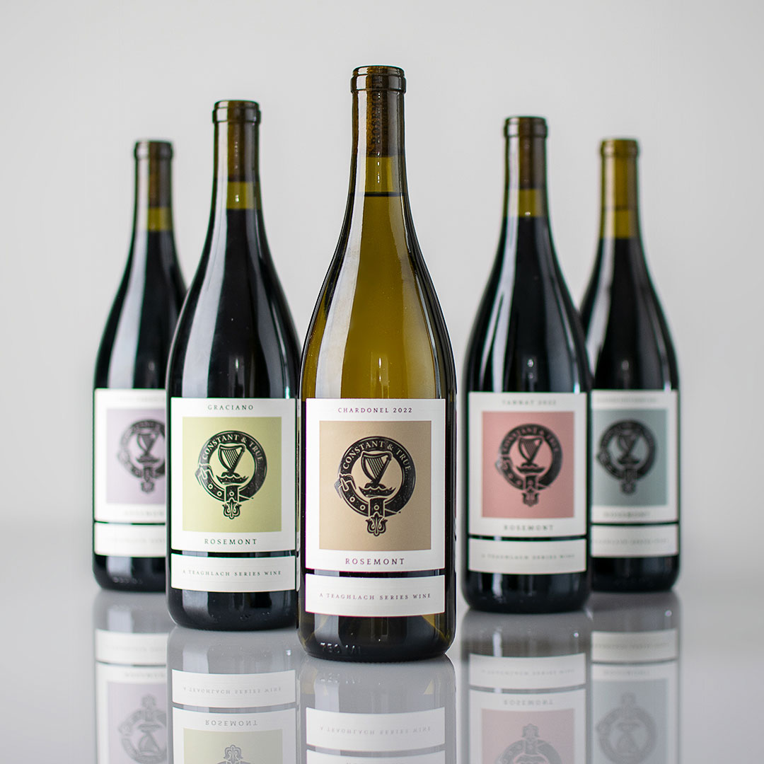 Rosemont Teaghlach Series Wine bottles